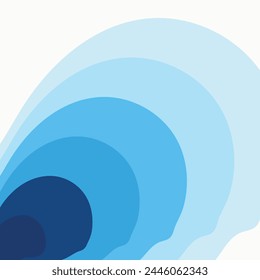 Abstract Water wave vector illustration