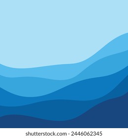 Abstract Water wave vector illustration