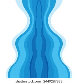 Abstract Water wave vector illustration design background