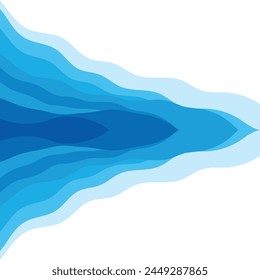 Abstract Water wave vector illustration design background