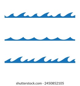 Abstract Water wave vector illustration design background