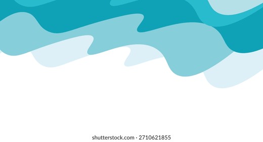 Abstract Water wave vector illustration design background. Wavy Background for summer