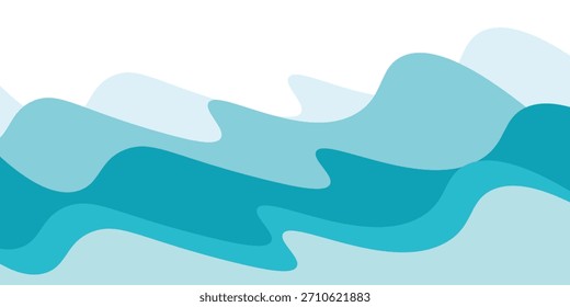 Fondo Abstractas del diseño de la Ilustración vectorial de la onda del agua. Fondo ondulado para el verano