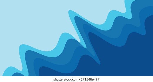 Fondo Abstractas del diseño de la Ilustración vectorial de la onda de agua. Vector