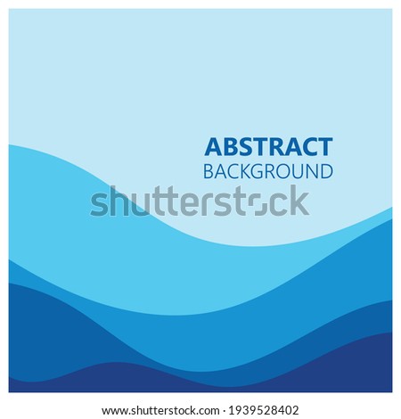 Abstract Water wave vector illustration design background
