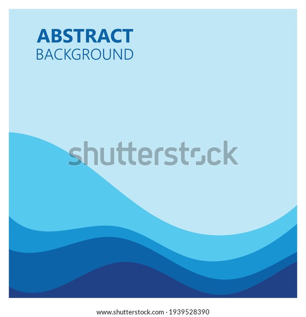Abstract\
Water wave vector illustration design\
background