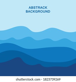 Resumen Vector de onda de agua con fondo de diseño de ilustración solar