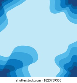 Abstrakter Wasserwache-Vektorgrafik mit Sonnengrafik-Design-Hintergrund