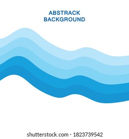 Resumen Vector de onda de agua con fondo de diseño de ilustración solar