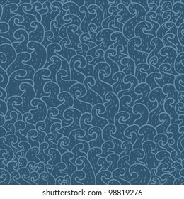 Abstract water waves background. Vector illustration