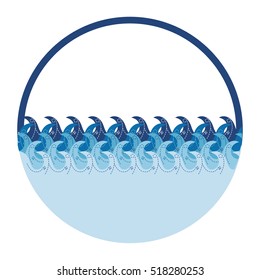 abstract water waves icon image 