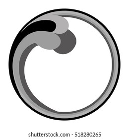 abstract water waves icon image 