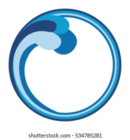 abstract water waves icon image 