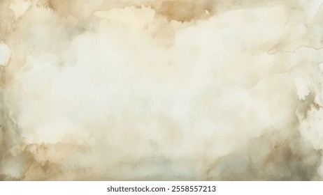 Abstract watercolor aesthetic horizontal background. Hand drawn vector splatter texture. Brush stroked painting pastel color watercolour