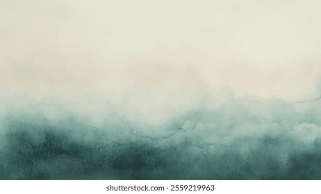 Abstract watercolor aesthetic horizontal background. Hand drawn vector splatter texture. Brush stroked painting pastel color watercolour