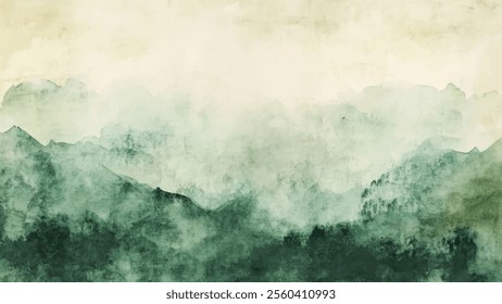 Abstract watercolor aesthetic horizontal background. Hand drawn vector splatter texture. Brush stroked painting pastel color watercolour