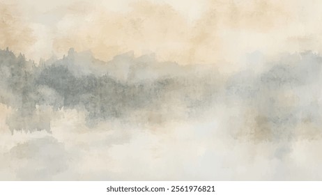 Abstract watercolor aesthetic horizontal background. Hand drawn vector splatter texture. Brush stroked painting pastel color watercolour