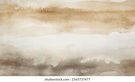 Abstract watercolor aesthetic horizontal background. Hand drawn vector splatter texture. Brush stroked painting pastel color watercolour