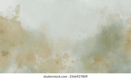 Abstract watercolor aesthetic horizontal background. Hand drawn vector splatter texture. Brush stroked painting pastel color watercolour