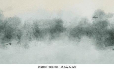 Abstract watercolor aesthetic horizontal background. Hand drawn vector splatter texture. Brush stroked painting pastel color watercolour