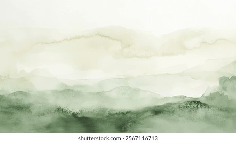 Abstract watercolor aesthetic horizontal background. Hand drawn vector splatter texture. Brush stroked painting pastel color watercolour