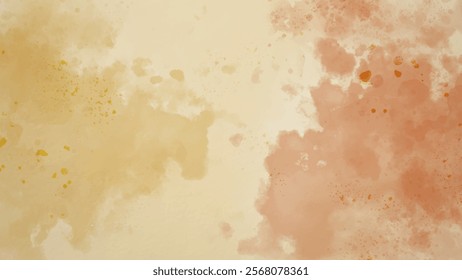 Abstract watercolor aesthetic horizontal background. Hand drawn vector splatter texture. Brush stroked painting pastel color watercolour