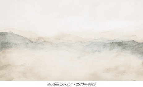 Abstract watercolor aesthetic horizontal background. Hand drawn vector splatter texture. Brush stroked painting pastel color watercolour