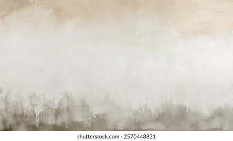 Abstract watercolor aesthetic horizontal background. Hand drawn vector splatter texture. Brush stroked painting pastel color watercolour