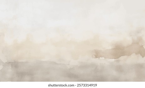 Abstract watercolor aesthetic horizontal background. Hand drawn vector splatter texture. Brush stroked painting pastel color watercolour