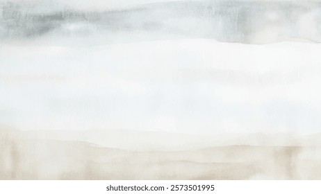 Abstract watercolor aesthetic horizontal background. Hand drawn vector splatter texture. Brush stroked painting pastel color watercolour