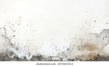 Abstract watercolor aesthetic horizontal background. Hand drawn vector splatter texture. Brush stroked painting pastel color watercolour