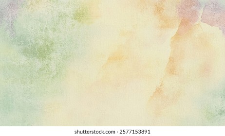 Abstract watercolor aesthetic horizontal background. Hand drawn vector splatter texture. Brush stroked painting pastel color watercolour