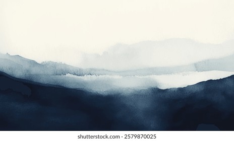 Abstract watercolor aesthetic horizontal background. Hand drawn vector splatter texture. Brush stroked painting pastel color watercolour