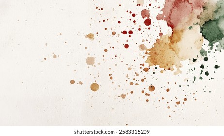 Abstract watercolor aesthetic horizontal background. Hand drawn vector splatter texture. Brush stroked painting pastel color watercolour