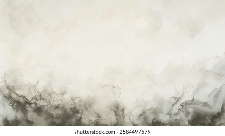 Abstract watercolor aesthetic horizontal background. Hand drawn vector splatter texture. Brush stroked painting pastel color watercolour