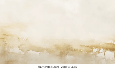 Abstract watercolor aesthetic horizontal background. Hand drawn vector splatter texture. Brush stroked painting pastel color watercolour