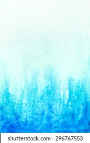 Abstract Watercolor Aqua Blue Background. Vector Illustration