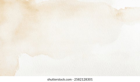 Abstract watercolor art background template. brown and khaki watercolor backdrop empty space for text, banner, presentation or product display graphic design