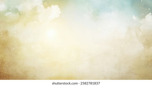 Abstract watercolor art background template. green and khaki watercolor backdrop empty space for text, banner, presentation or product display graphic design