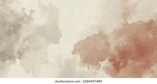 Abstract watercolor art background template. beige and brown watercolor backdrop empty space for text, banner, presentation or product display graphic design
