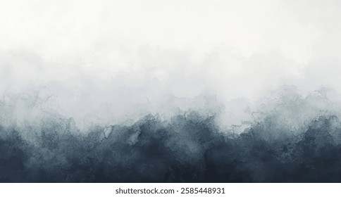 Abstract watercolor art background template. dark blue and white watercolor backdrop empty space for text, banner, presentation or product display graphic design