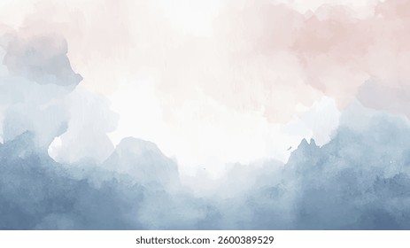 Abstract watercolor art background template. blue and pink watercolor backdrop empty space for text, banner, presentation or product display graphic design
