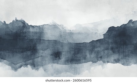 Abstract watercolor art background template. blue and grey watercolor backdrop empty space for text, banner, presentation or product display graphic design