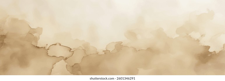 Abstract watercolor art background template. brown and beige watercolor backdrop empty space for text, banner, presentation or product display graphic design