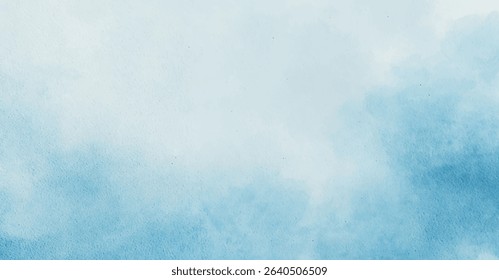 Abstract watercolor art background template. blue and white watercolor backdrop empty space for text, banner, presentation or product display graphic design
