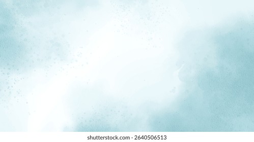 Abstract watercolor art background template. blue and white watercolor backdrop empty space for text, banner, presentation or product display graphic design