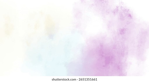 Modelo de fundo de arte de aquarela abstrata. azul e roxo fundo de aquarela branca espaço vazio para texto, banner, apresentação ou design gráfico de exibição do produto
