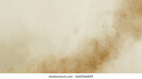 Abstract watercolor art background template. brown and beige watercolor backdrop empty space for text, banner, presentation or product display graphic design