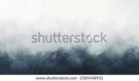 Abstract watercolor art background template. dark blue and white watercolor backdrop empty space for text, banner, presentation or product display graphic design