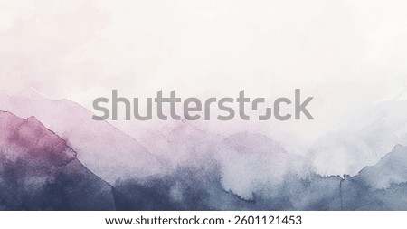 Abstract watercolor art background template. purple and beige blue watercolor backdrop empty space for text, banner, presentation or product display graphic design
